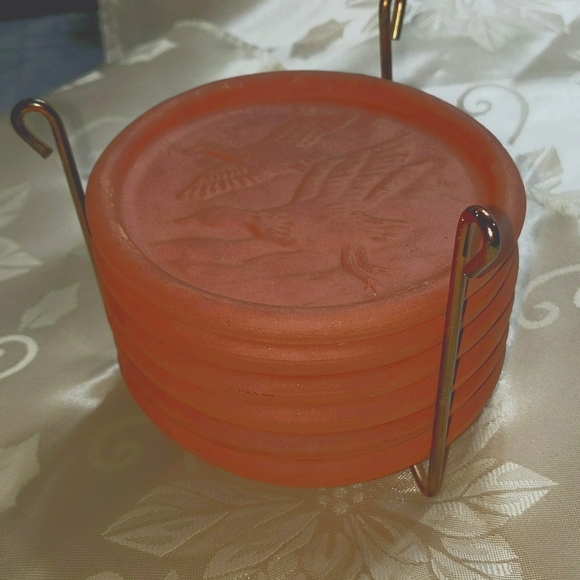 Vintage Terracotta Coasters S/6 - Picture 5 of 6